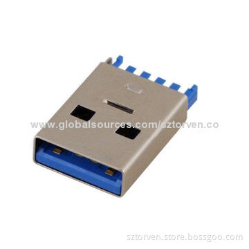 USB 3.0 Connector, Male Solder Type